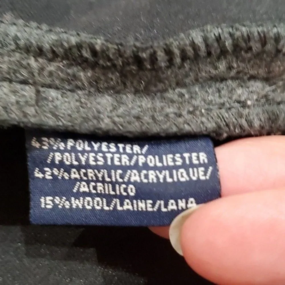 Tommy Hilfiger Vintage Grey Wool Hooded Jacket Size XL